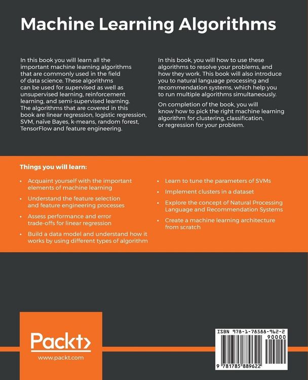 Produktbild: Machine Learning Algorithms