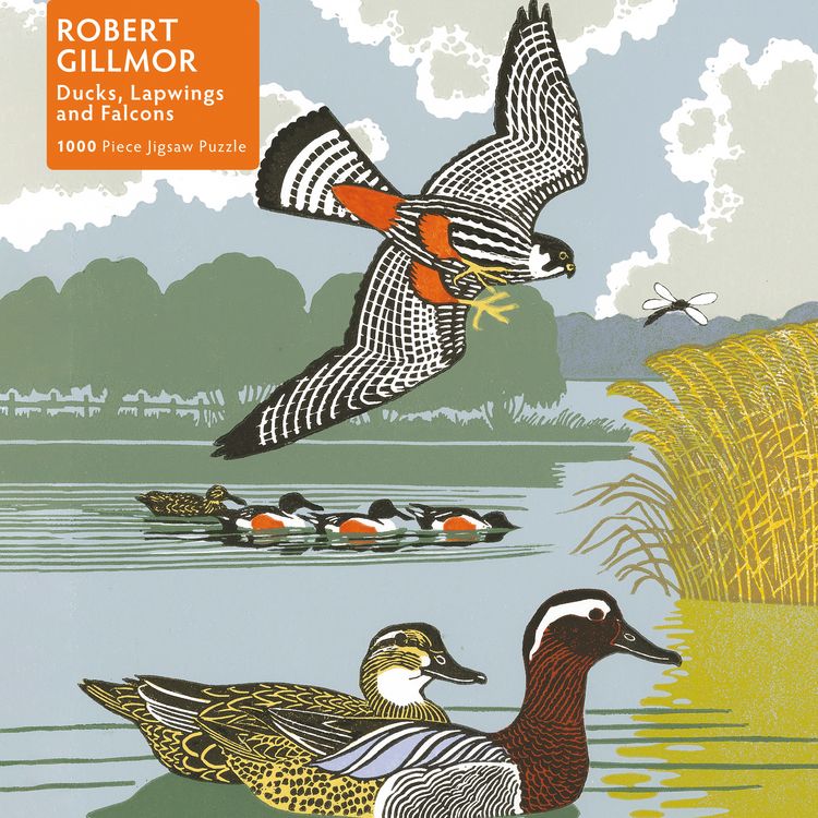 Produktbild: Puzzle - Robert Gillmor, Enten, Kiebitz und Falke
