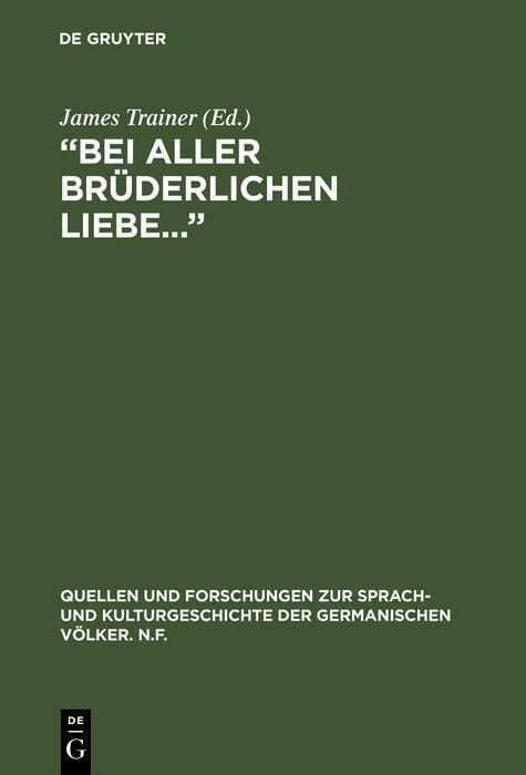 Produktbild: "Bei aller br&uuml;derlichen Liebe..."