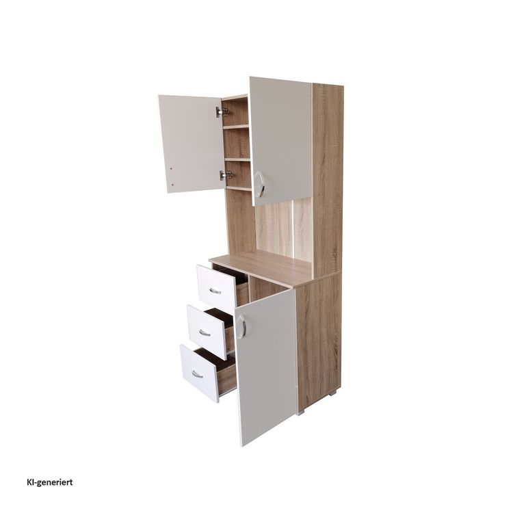 Produktbild: HTI-Living HTI-Living K&uuml;chenschrank Wei&szlig;/Sonoma Blanca HTI-Living K&uuml;chenschrank Wei&szlig;/Sonoma Blanca