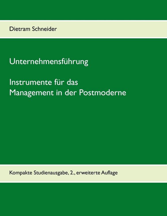 Produktbild: Unternehmensf&uuml;hrung - Instrumente f&uuml;r das Management in der Postmoderne