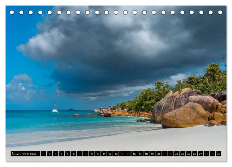 Produktbild: Seychellen - Das wahre Paradies (Tischkalender 2026 DIN A5 quer), CALVENDO Monatskalender