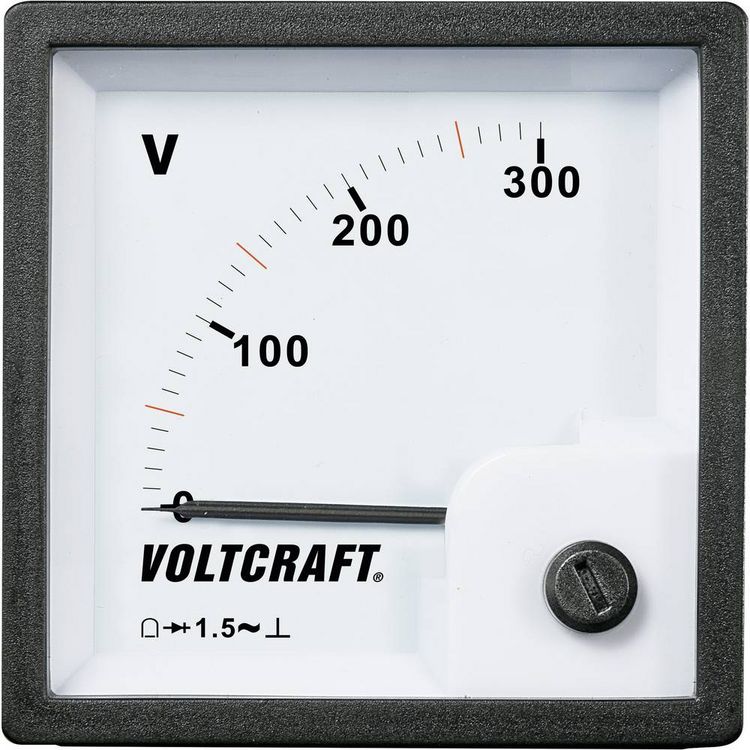 Produktbild: VOLTCRAFT AM-72x72/300V AM-72x72/300V Analog-Einbaumessger&auml;t AM-72x72/300V 300V Drehspule