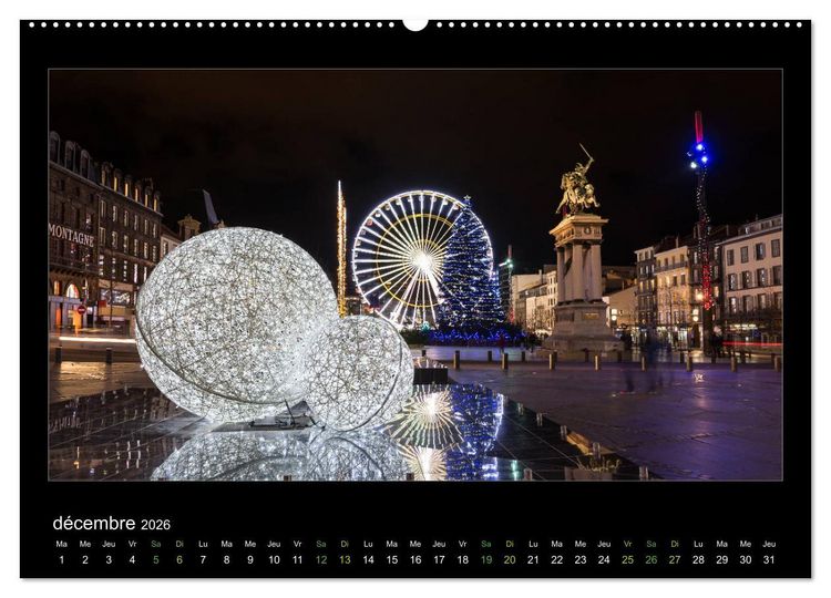 Produktbild: L'Auvergne est belle (Calendrier mural 2026 DIN A2 vertical) calendrier de bureau