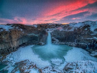 Produktbild: CALVENDO Puzzle Aldeyjarfoss | 1000 Teile Lege-Gr&ouml;&szlig;e 64x48cm Foto-Puzzle f&uuml;r gl&uuml;ckliche Stunden