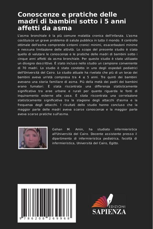 Produktbild: Conoscenze e pratiche delle madri di bambini sotto i 5 anni affetti da asma