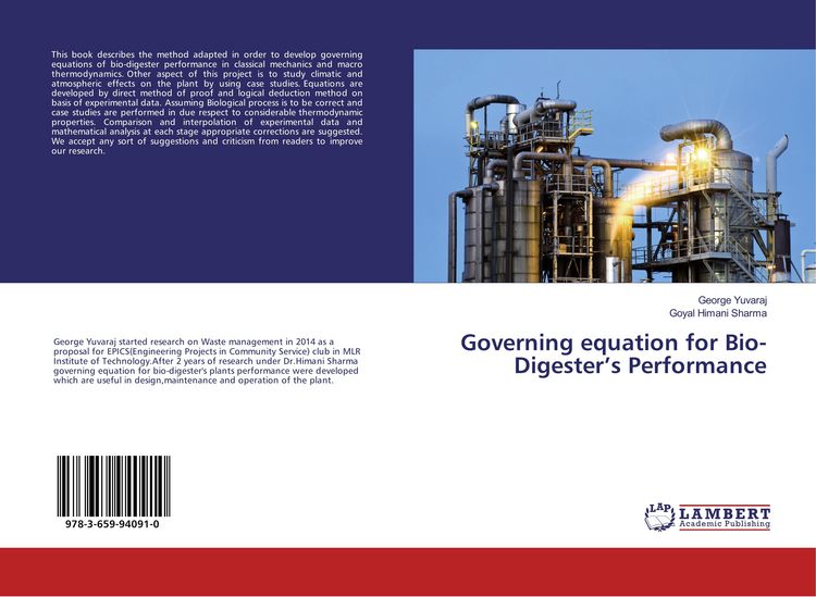 Produktbild: Governing equation for Bio-Digester's Performance