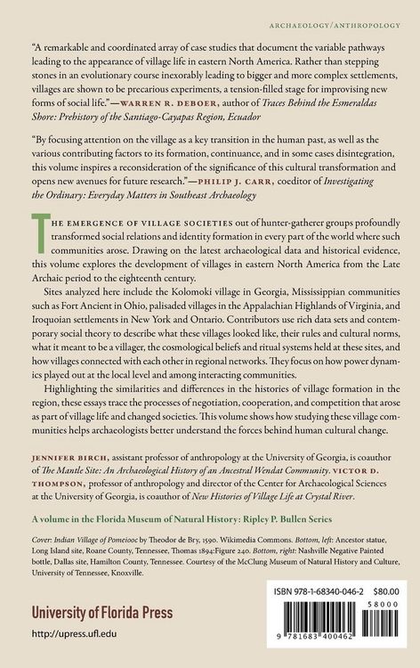 Produktbild: The Archaeology of Villages in Eastern North America