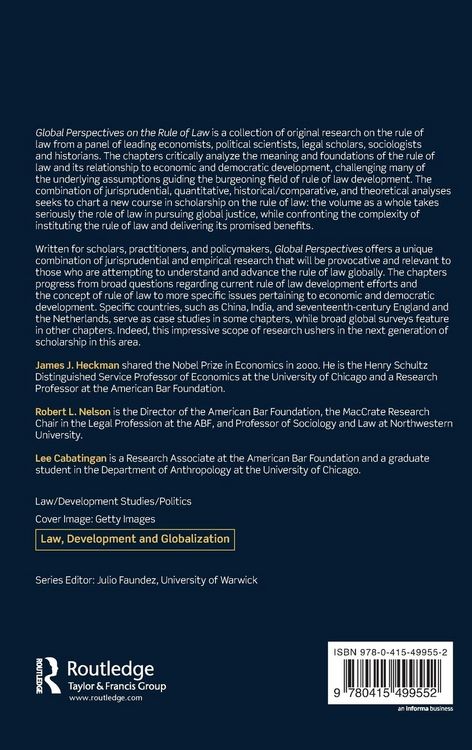 Produktbild: Global Perspectives on the Rule of Law