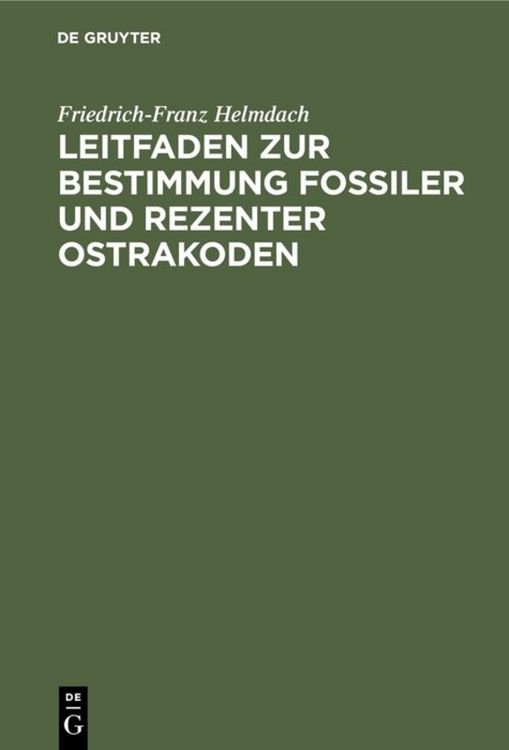 Produktbild: Leitfaden zur Bestimmung fossiler und rezenter Ostrakoden