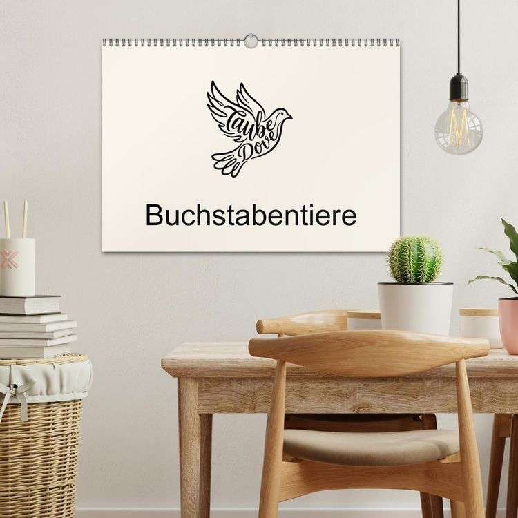 Produktbild: Buchstabentiere (Wandkalender 2027 DIN A3 quer), CALVENDO Monatskalender