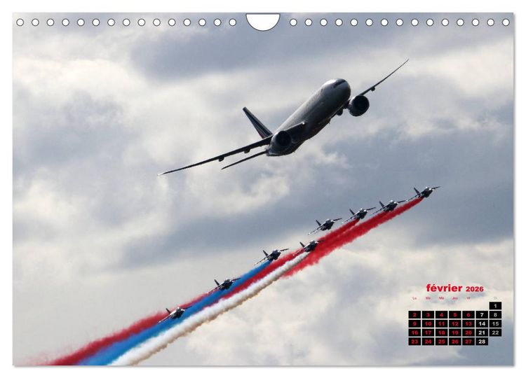 Produktbild: Les ailes fran&ccedil;aises (Calendrier mural 2026 DIN A4 vertical), CALVENDO calendrier mensuel