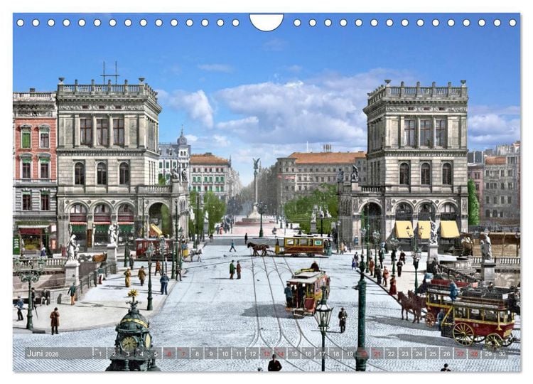 Produktbild: Berlin zur Kaiserzeit &ndash; Fotos neu restauriert und detailkoloriert (Wandkalender 2026 DIN A4 quer), CALVENDO Monatskalender
