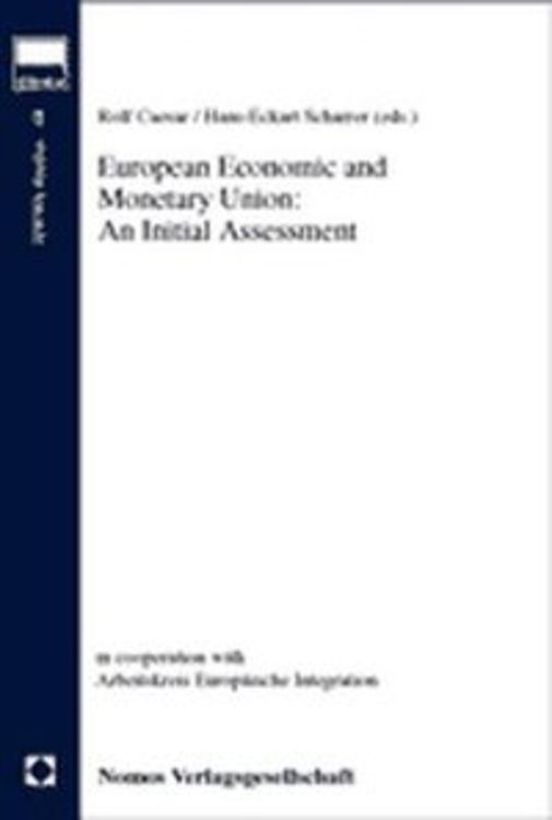 Produktbild: European Economic and Monetary Union: An Initial Assessment