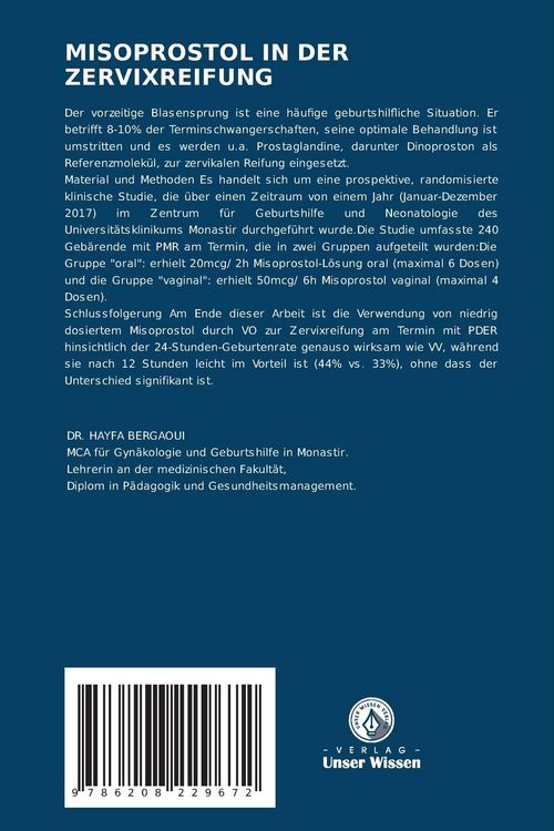 Produktbild: Misoprostol in der Zervixreifung