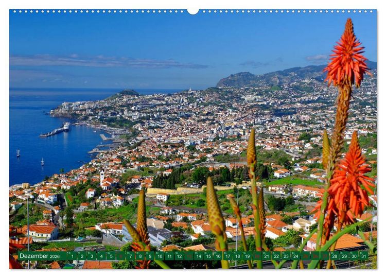 Produktbild: Madeira Blumeninsel im Atlantik (hochwertiger Premium Wandkalender 2026 DIN A2 quer), Kunstdruck in Hochglanz