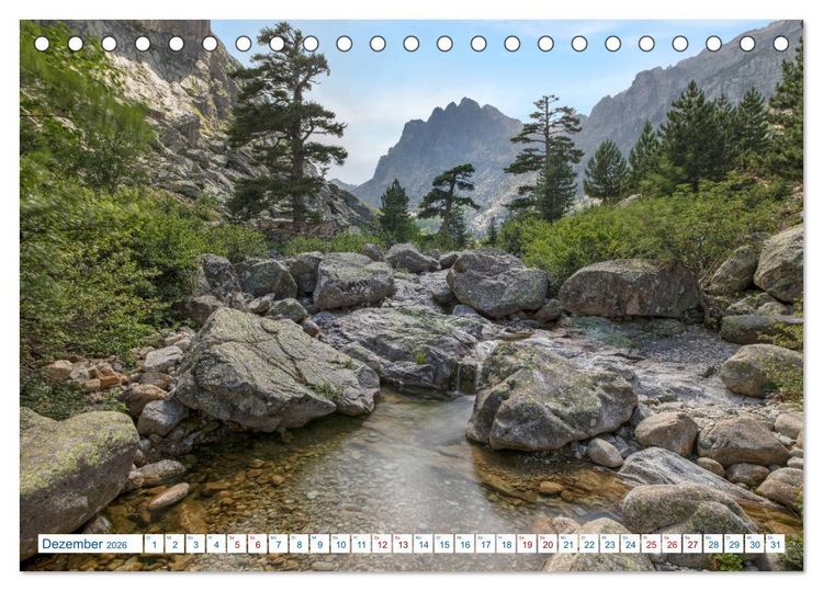 Produktbild: Korsika, das wilde Inselparadies im Mittelmeer (Tischkalender 2026 DIN A5 quer), CALVENDO Monatskalender