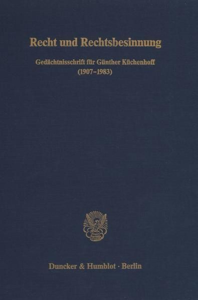 Produktbild: Recht und Rechtsbesinnung.