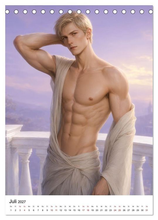Produktbild: Mysthische M&auml;nner Fantasy (Tischkalender 2027 DIN A5 hoch), CALVENDO Monatskalender