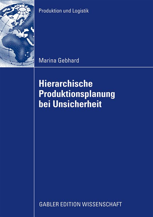 Produktbild: Hierarchische Produktionsplanung bei Unsicherheit
