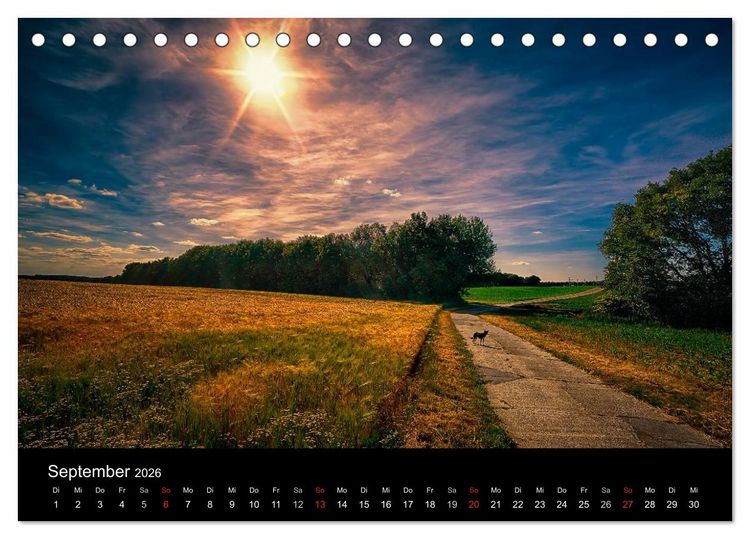 Produktbild: Die Farben des Niederrheins (Tischkalender 2026 DIN A5 quer), CALVENDO Monatskalender