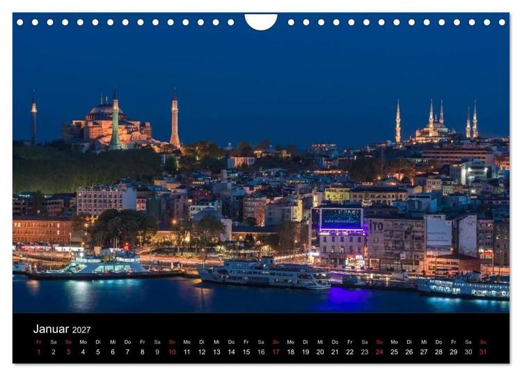 Produktbild: Istanbul - Stadt am Bosporus (Wandkalender 2027 DIN A4 quer), CALVENDO Monatskalender