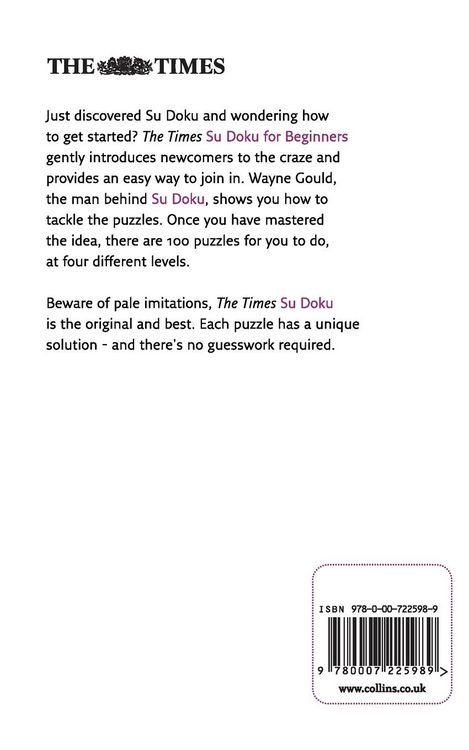 Produktbild: The Times Su Doku for Beginners