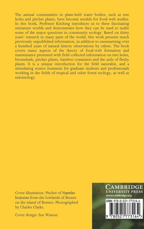 Produktbild: Food Webs and Container Habitats