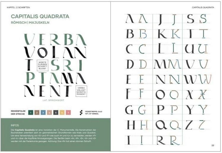 Produktbild: Praxisbuch Kalligraphie Alphabete
