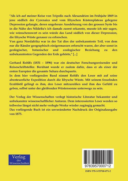 Produktbild: Drei Monate in der libyschen W&uuml;ste