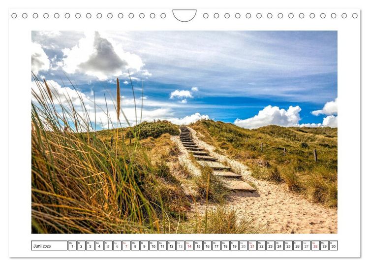 Produktbild: Sylt - Strandspaziergang (Wandkalender 2026 DIN A4 quer), CALVENDO Monatskalender
