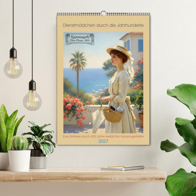 Produktbild: Dienstm&auml;dchen durch die Jahrhunderte (Wandkalender 2027 DIN A2 hoch), CALVENDO Monatskalender