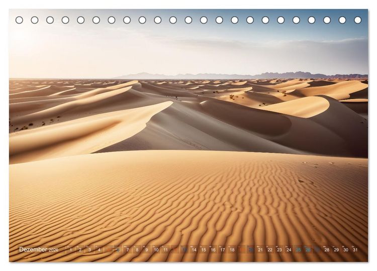 Produktbild: Sandd&uuml;nen In der W&uuml;ste und am Meer (Tischkalender 2026 DIN A5 quer), CALVENDO Monatskalender