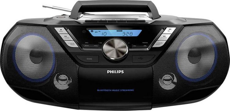 Produktbild: Philips AZB798T CD-Radio DAB+, UKW Bluetooth&reg;, CD, Kassette, USB Schwarz