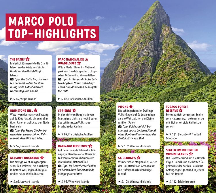 Produktbild: MARCO POLO Reisef&uuml;hrer Karibik, Kleine Antillen - Barbados, Windward Island, Franz&ouml;sische & Niederl&auml;ndische Antillen, Leeward & Virgin Islands