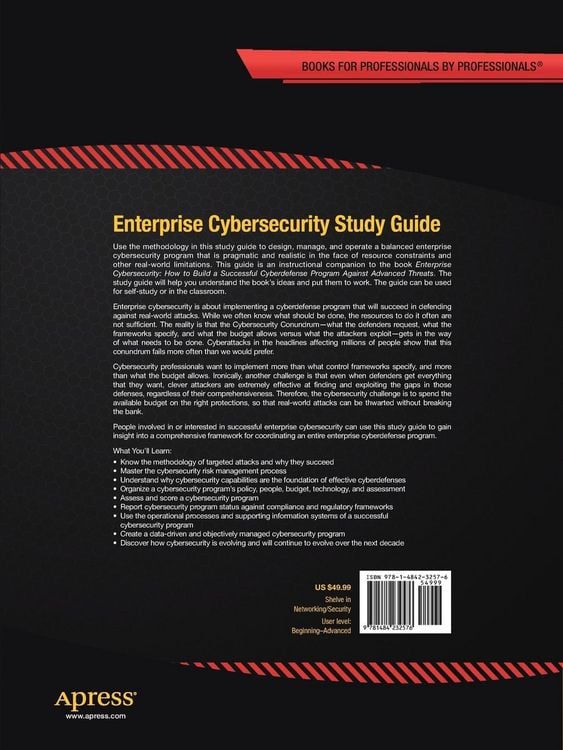Produktbild: Enterprise Cybersecurity Study Guide