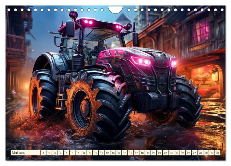 Produktbild: Traktor Fantasien (Wandkalender 2026 DIN A4 quer), CALVENDO Monatskalender