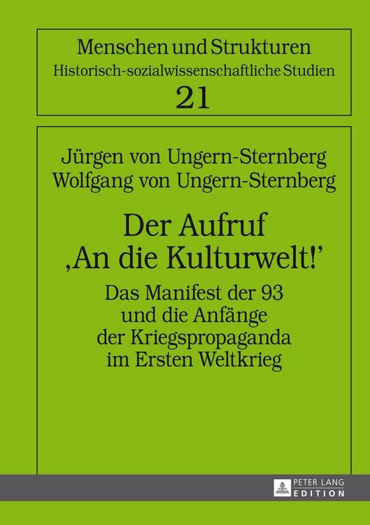 Produktbild: Der Aufruf &laquo;An die Kulturwelt!&raquo;