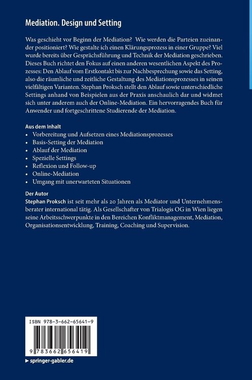 Produktbild: Mediation. Design und Setting