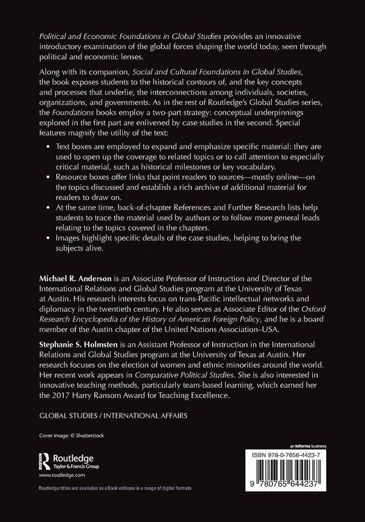 Produktbild: Political and Economic Foundations in Global Studies