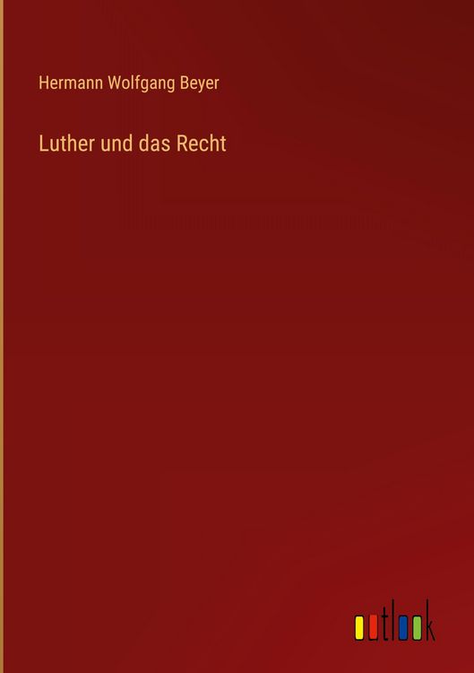 Produktbild: Luther und das Recht