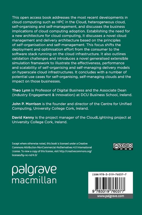 Produktbild: Heterogeneity, High Performance Computing, Self-Organization and the Cloud