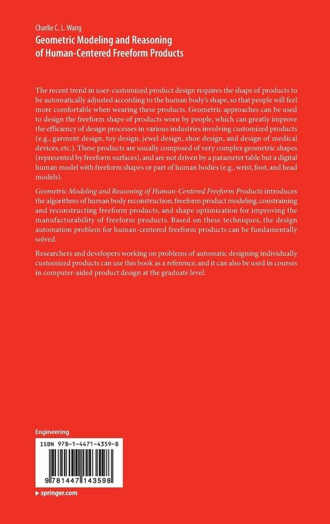 Produktbild: Geometric Modeling and Reasoning of Human-Centered Freeform Products