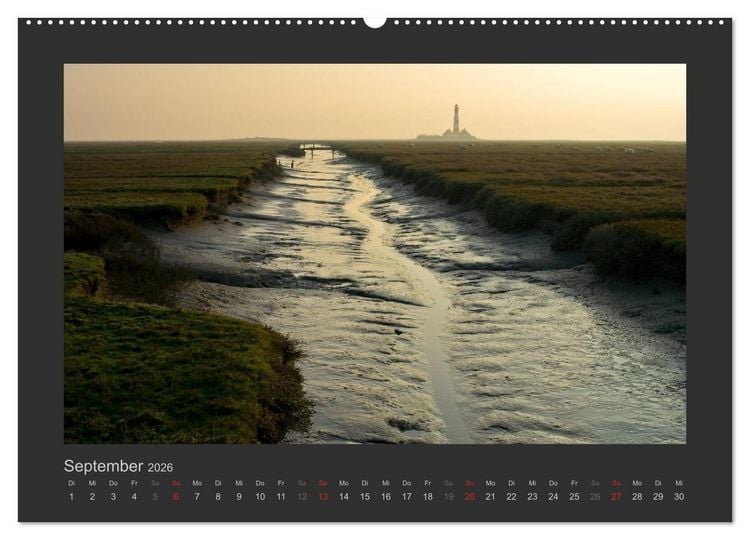 Produktbild: Impressionen aus St. Peter-Ording (Wandkalender 2026 DIN A2 quer), CALVENDO Monatskalender