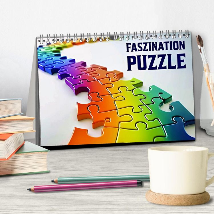 Produktbild: Faszination PUZZLE (Tischkalender 2026 DIN A5 quer), CALVENDO Monatskalender