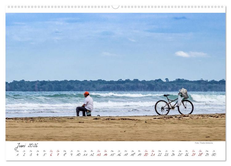 Produktbild: Natur pur, Costa Rica (hochwertiger Premium Wandkalender 2026 DIN A2 quer), Kunstdruck in Hochglanz