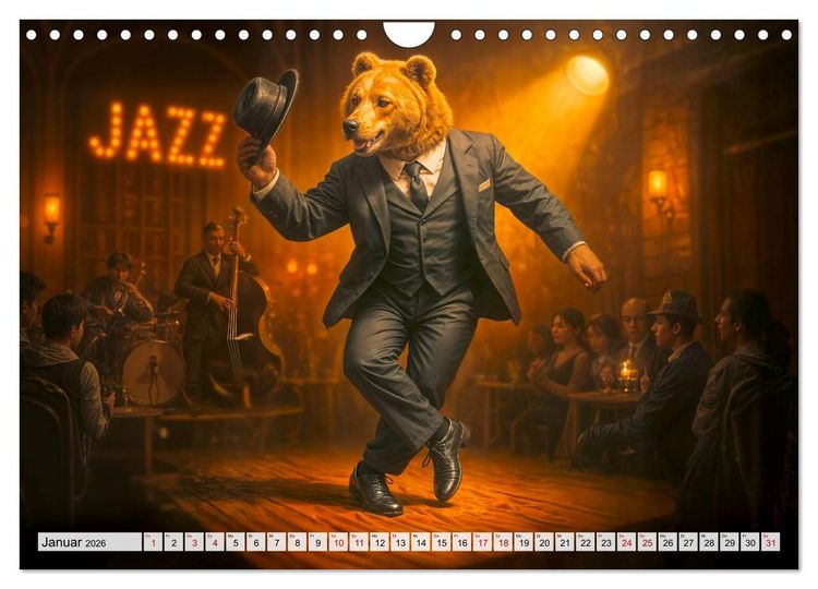 Produktbild: Tierische Redewendungen - Ein Kalender voller Spr&uuml;che und Sprachbilder (Wandkalender 2026 DIN A4 quer), CALVENDO Monatskalender
