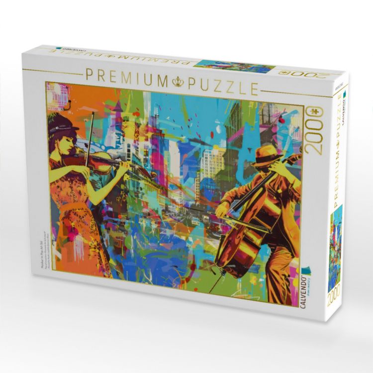Produktbild: CALVENDO Puzzle Musiker im Pop-Art-Stil | 2000 Teile Lege-Gr&ouml;&szlig;e 90x67cm Foto-Puzzle f&uuml;r gl&uuml;ckliche Stunden