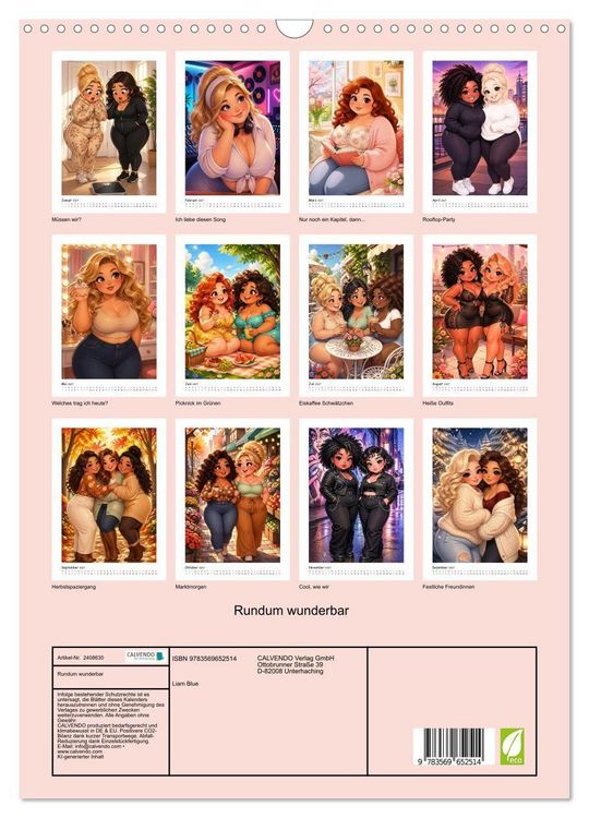 Produktbild: Rundum wunderbar (Wandkalender 2027 DIN A3 hoch), CALVENDO Monatskalender
