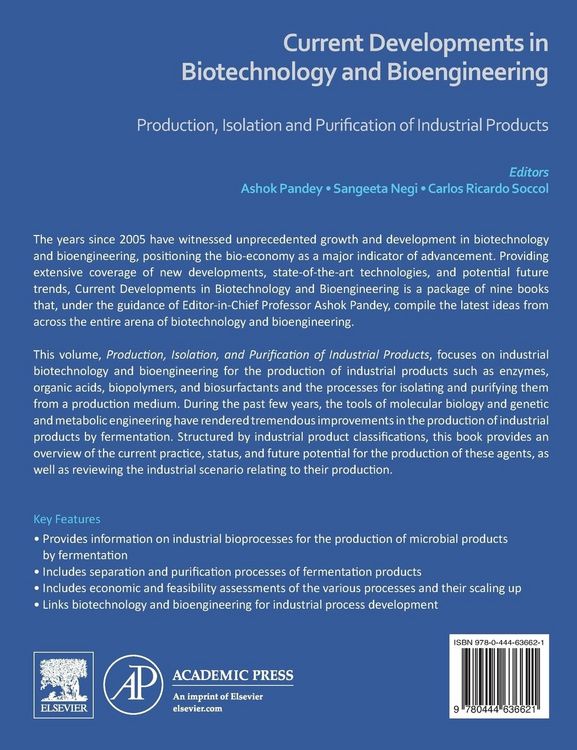 Produktbild: Current Developments in Biotechnology and Bioengineering